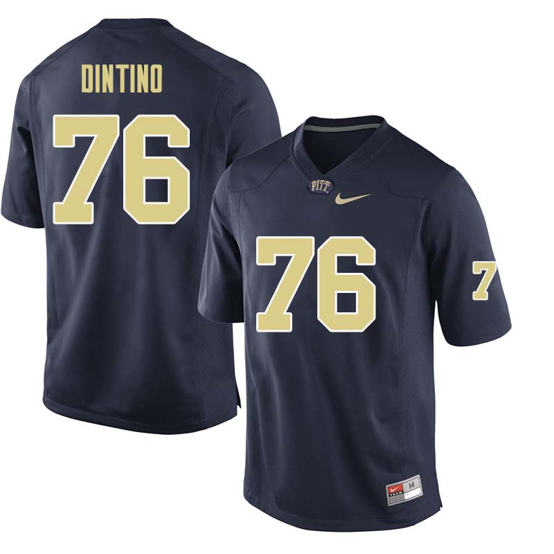 Men #76 Connor Dintino Pittsburgh Panthers College Football Jerseys Sale-Navy